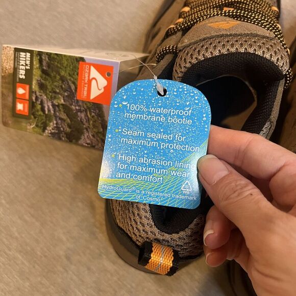 New Ozark Trail Mens Hiker Shoes Size 8 Waterproof, Rubber Outsole Taupe - Picture 15 of 16